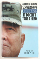 Norman Schwarzkopf Signed "It Doesn't Take A Hero" Hardcover Book (Beckett) at PristineAuction.com