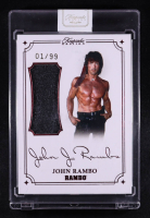 John Rambo 2024 Keepsake Collection Rambo Premiere Edition Laser Signapatches Red Foil #30 #01/99 at PristineAuction.com