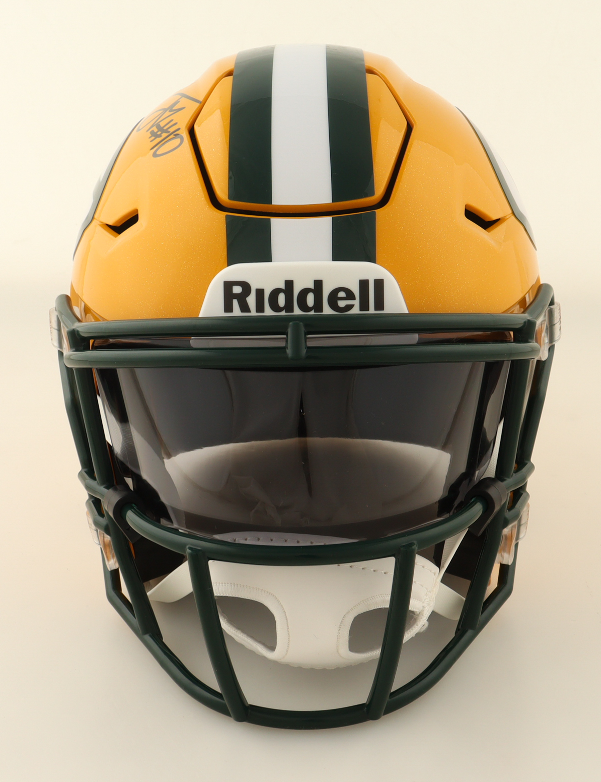 Jordan Love Signed Packers Mid-Size SpeedFlex Helmet With Visor (Beckett) at PristineAuction.com Jordan Love Signed Packers Mid-Size SpeedFlex Helmet With Visor (Beckett) at PristineAuction.com