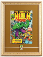 1970 "The Incredible Hulk" Issue #127 Custom Framed Marvel Comic Book Display With Marvel Hulk Pin at PristineAuction.com