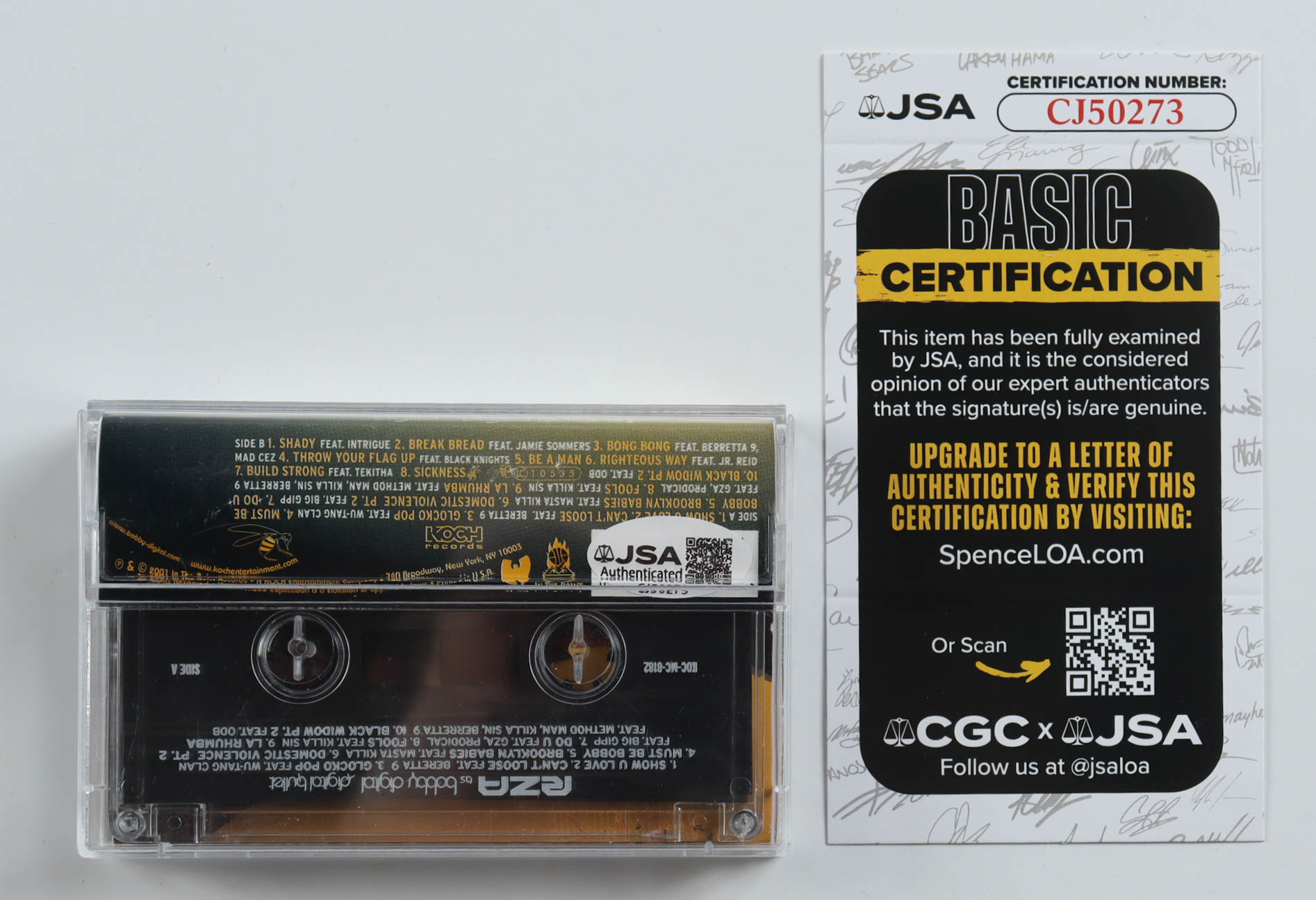 RZA Signed RZA as Bobby Digital "Digital Bullet" Cassette Tape Album (JSA) at PristineAuction.com RZA Signed RZA as Bobby Digital "Digital Bullet" Cassette Tape Album (JSA) at PristineAuction.com