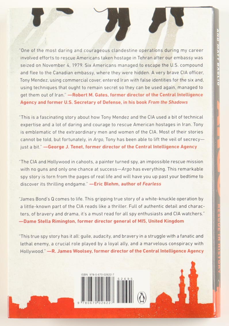 Antonio Mendez Signed "Argo" Hardcover Book (Beckett) at PristineAuction.com Antonio Mendez Signed "Argo" Hardcover Book (Beckett) at PristineAuction.com