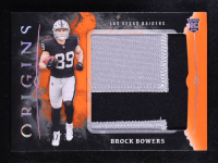 Brock Bowers 2024 Panini Origins Rookie Jumbo Jerseys Orange #4 #24/75 RC at PristineAuction.com