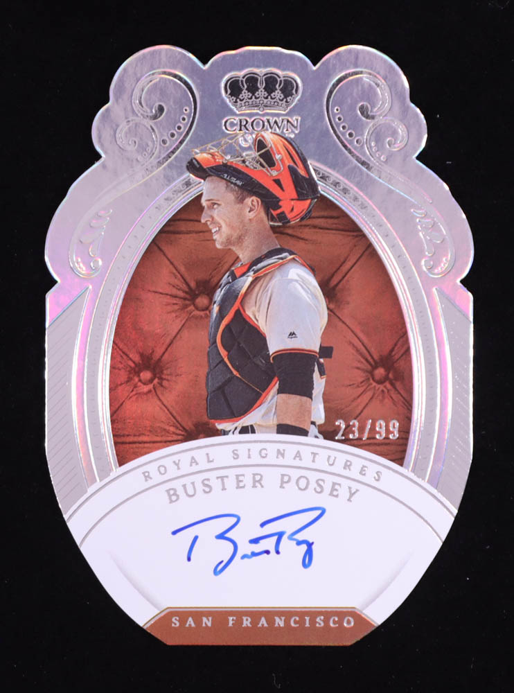 Buster Posey 2023 Panini Chronicles Crown Royale Royal Signatures #9 #23/99 at PristineAuction.com Buster Posey 2023 Panini Chronicles Crown Royale Royal Signatures #9 #23/99 at PristineAuction.com