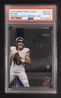 Bo Nix 2024 Topps Signature Class Chrome Rookie Variations #RCV-40 RC (PSA 8) at PristineAuction.com