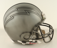 Chargers Full-Size Authentic On-Field Custom Pewter Helmet at PristineAuction.com