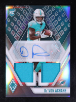 De'Von Achane 2023 Panini Phoenix Rookie Premiere Dual Jersey Autographs #27 #73/199 RC at PristineAuction.com