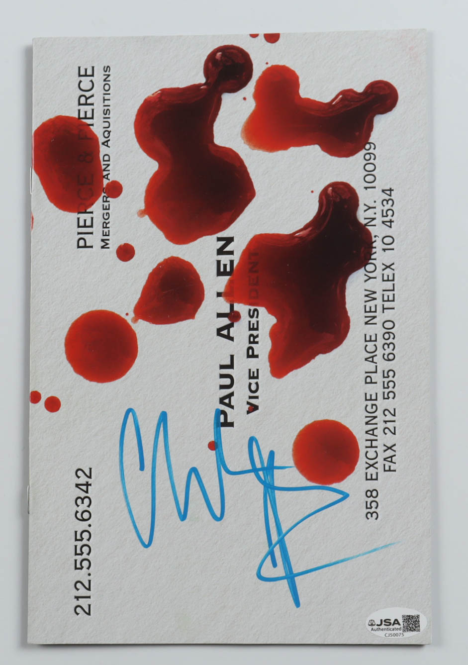 Christian Bale Signed 2023 "American Psycho" #2 Sumerian Comic Book (JSA) at PristineAuction.com Christian Bale Signed 2023 "American Psycho" #2 Sumerian Comic Book (JSA) at PristineAuction.com