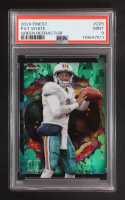 Pat White 2024 Finest Green Refractors #225 RC #8/25 (PSA 9) at PristineAuction.com