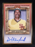 Dave Winfield 2024 Topps Gilded Collection Gold Framed Hall of Famers Autographs Rose Gold #HAFADW #35/50 at PristineAuction.com
