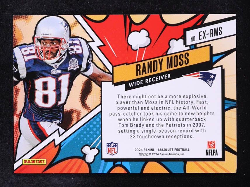 Randy Moss 2024 Absolute Explosive #43 at PristineAuction.com Randy Moss 2024 Absolute Explosive #43 at PristineAuction.com