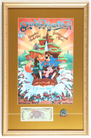 Disney's "Splash Mountain" Custom Framed Art Print Display with Disney Dollar & Retired Pin at PristineAuction.com