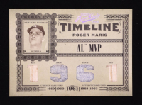 Roger Maris 2005 Prime Cuts Timeline Material Custom Names #T34 Bat-Bat-Jersey-Pants #06/50 at PristineAuction.com