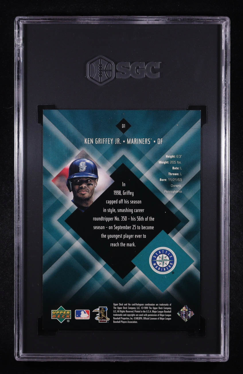 Ken Griffey Jr. 2000 Black Diamond Diamonation #D1 (SGC 9) at PristineAuction.com Ken Griffey Jr. 2000 Black Diamond Diamonation #D1 (SGC 9) at PristineAuction.com