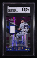 John Smoltz 2020 Absolute Iconic Ink Materials Spectrum Purple #37 #09/10 (SGC 9 | Auto 10) at PristineAuction.com