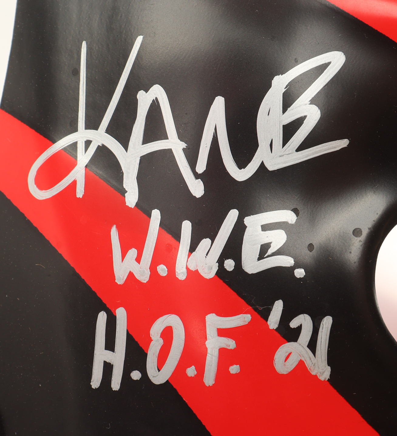 Kane Signed WWE Mask Inscribed "WWE HOF 21" (JSA) at PristineAuction.com Kane Signed WWE Mask Inscribed "WWE HOF 21" (JSA) at PristineAuction.com