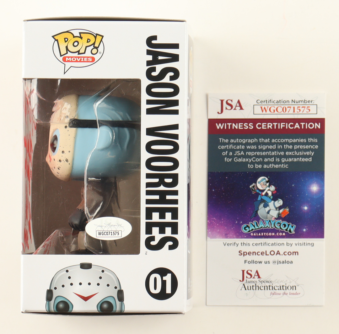 Kane Hodder, Derek Mears & CJ Graham Signed "Friday the 13th" #01 Jason Voorhees Funko Pop! Vinyl Figure With Character Inscriptions (JSA) at PristineAuction.com Kane Hodder, Derek Mears & CJ Graham Signed "Friday the 13th" #01 Jason Voorhees Funko Pop! Vinyl Figure With Character Inscriptions (JSA) at PristineAuction.com