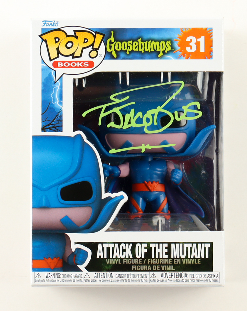 R.L. Stine Signed "Goosebumps" #31 Attack of the Mutant Funko Pop! Vinyl Figure (JSA) at PristineAuction.com R.L. Stine Signed "Goosebumps" #31 Attack of the Mutant Funko Pop! Vinyl Figure (JSA) at PristineAuction.com