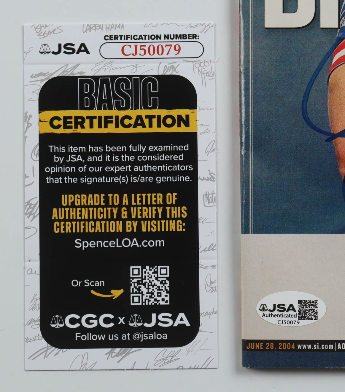 Lance Armstrong Signed 2004 Sports Illustrated Magazine (JSA) at PristineAuction.com Lance Armstrong Signed 2004 Sports Illustrated Magazine (JSA) at PristineAuction.com