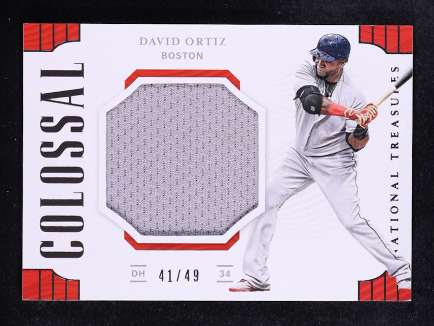 David Ortiz 2019 Panini National Treasures Colossal Materials #26 #41/49 at PristineAuction.com David Ortiz 2019 Panini National Treasures Colossal Materials #26 #41/49 at PristineAuction.com