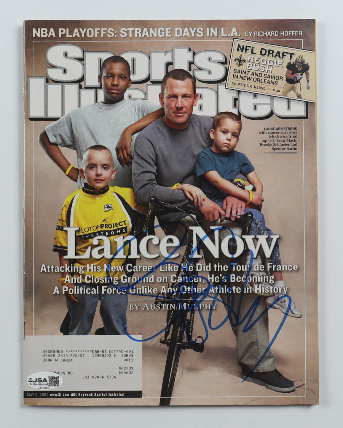 Lance Armstrong Signed 2006 Sports Illustrated Magazine (JSA) at PristineAuction.com Lance Armstrong Signed 2006 Sports Illustrated Magazine (JSA) at PristineAuction.com
