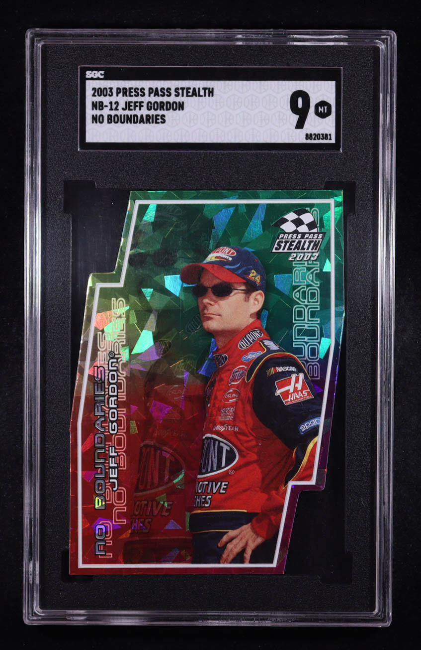 Jeff Gordon 2003 Press Pass Stealth No Boundaries #NB12 (SGC 9) at PristineAuction.com Jeff Gordon 2003 Press Pass Stealth No Boundaries #NB12 (SGC 9) at PristineAuction.com