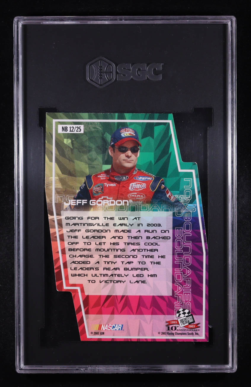 Jeff Gordon 2003 Press Pass Stealth No Boundaries #NB12 (SGC 9) at PristineAuction.com Jeff Gordon 2003 Press Pass Stealth No Boundaries #NB12 (SGC 9) at PristineAuction.com