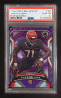 Amarius Mims 2024 Topps Resurgence Purple Surge #121 RC #6/75 (PSA 10) at PristineAuction.com