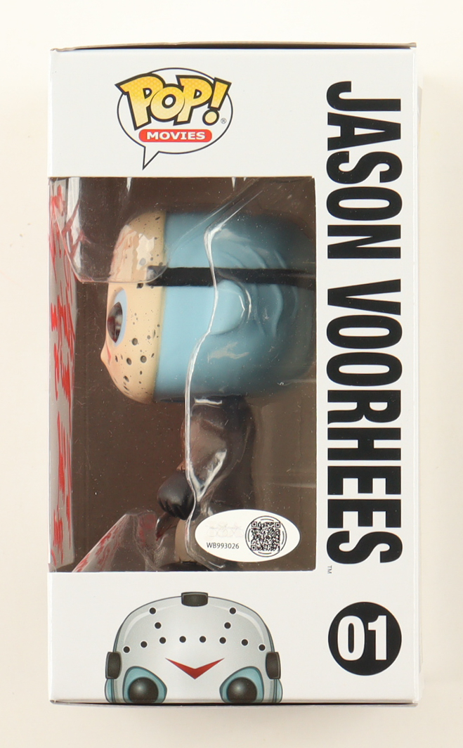 Kane Hodder, Derek Mears & CJ Graham Signed "Friday the 13th" #01 Jason Voorhees Funko Pop! Vinyl Figure With Character Inscriptions (JSA) at PristineAuction.com Kane Hodder, Derek Mears & CJ Graham Signed "Friday the 13th" #01 Jason Voorhees Funko Pop! Vinyl Figure With Character Inscriptions (JSA) at PristineAuction.com