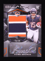 Rome Odunze 2024 Panini Black Citrine #206 JSY AU RC #26/50 at PristineAuction.com