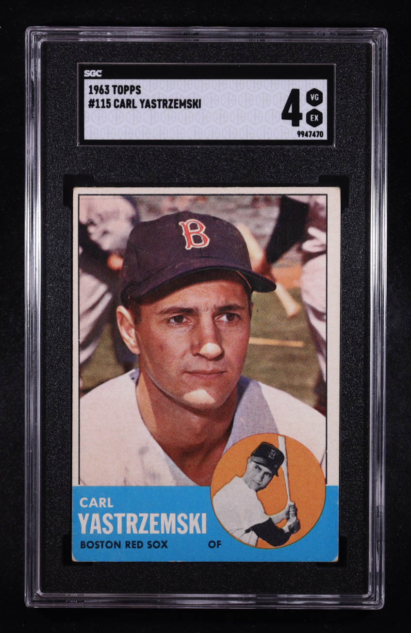 Carl Yastrzemski 1963 Topps #115 (SGC 4) at PristineAuction.com Carl Yastrzemski 1963 Topps #115 (SGC 4) at PristineAuction.com