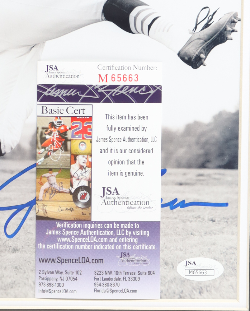 Jim Brown Signed 11x14 Custom Matted Photo Display (JSA) at PristineAuction.com Jim Brown Signed 11x14 Custom Matted Photo Display (JSA) at PristineAuction.com