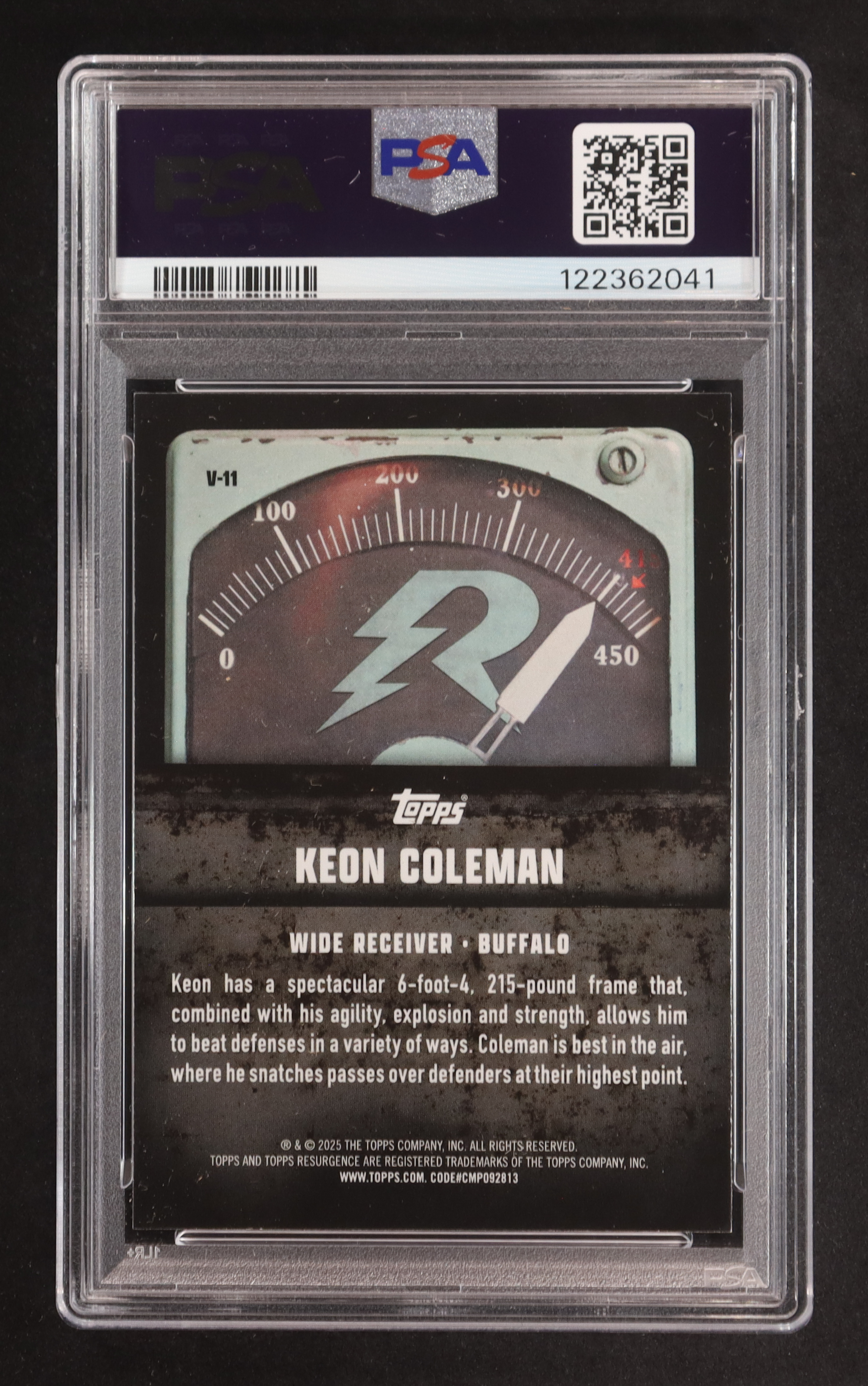 Keon Coleman 2024 Topps Resurgence Voltaic #V11 RC (PSA 10) at PristineAuction.com Keon Coleman 2024 Topps Resurgence Voltaic #V11 RC (PSA 10) at PristineAuction.com