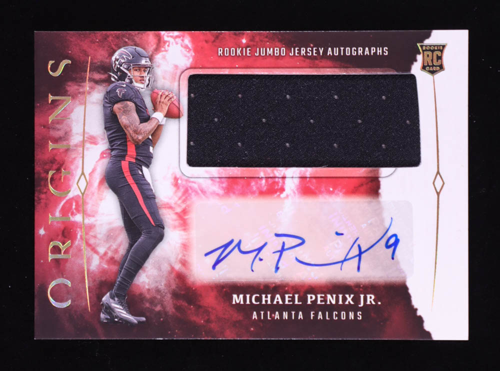 Michael Penix Jr. 2024 Panini Origins Rookie Jumbo Jersey Autographs #2 RC at PristineAuction.com Michael Penix Jr. 2024 Panini Origins Rookie Jumbo Jersey Autographs #2 RC at PristineAuction.com