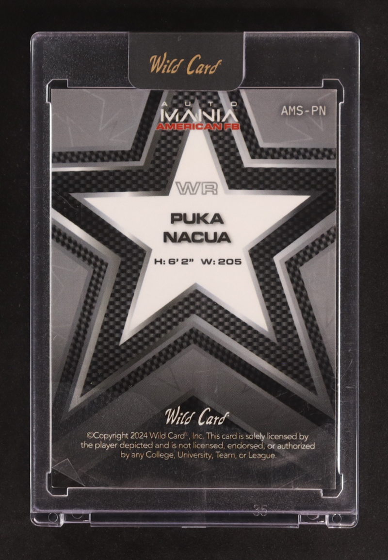Puka Nacua 2024 Wild Card Automania American FB Kaleidoscope Star #AMS-PN #1/1 at PristineAuction.com Puka Nacua 2024 Wild Card Automania American FB Kaleidoscope Star #AMS-PN #1/1 at PristineAuction.com
