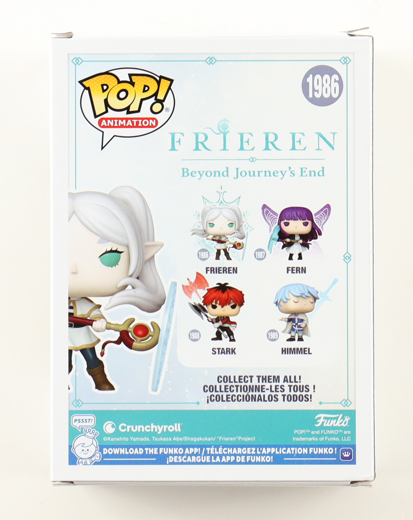 Mallorie Rodak Signed "Frieren: Beyond Journey's End" #1986 Frieren Funko Pop! Vinyl Figure Inscribed "Frieren" (JSA) at PristineAuction.com Mallorie Rodak Signed "Frieren: Beyond Journey's End" #1986 Frieren Funko Pop! Vinyl Figure Inscribed "Frieren" (JSA) at PristineAuction.com