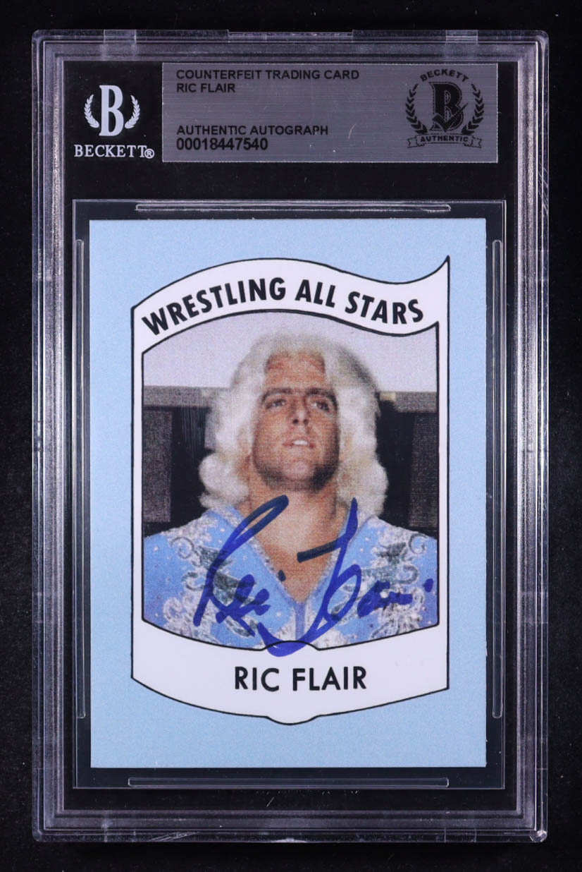Ric Flair Signed Trading Card (BGS) at PristineAuction.com Ric Flair Signed Trading Card (BGS) at PristineAuction.com