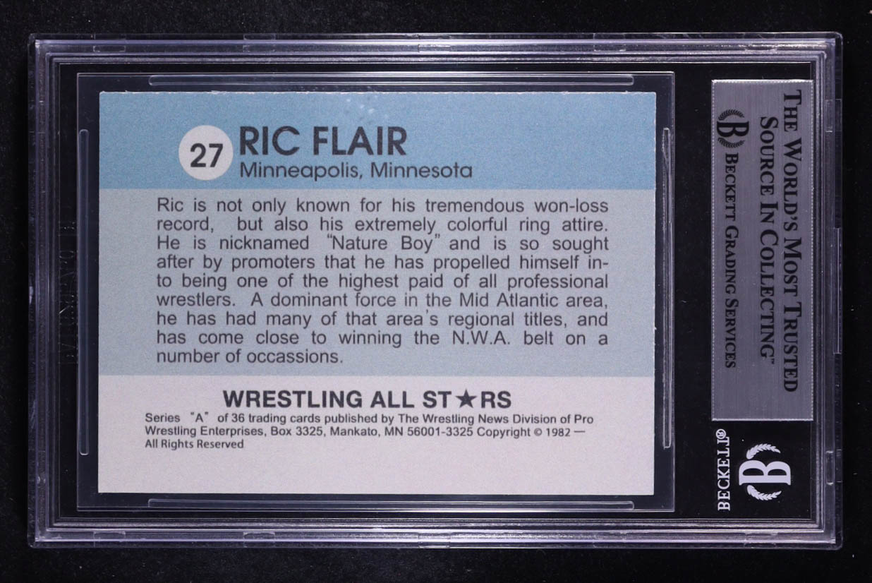 Ric Flair Signed Trading Card (BGS) at PristineAuction.com Ric Flair Signed Trading Card (BGS) at PristineAuction.com