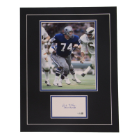 Bob Lilly Signed Cowboys Custom Cut Lithograph Display with Photo Inscribed "SB VI Champs" (JSA) at PristineAuction.com