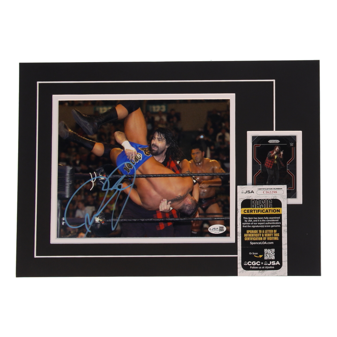 Mickey Foley Signed Devils Custom Lithograph Display with Sports Card (JSA) at PristineAuction.com Mickey Foley Signed Devils Custom Lithograph Display with Sports Card (JSA) at PristineAuction.com