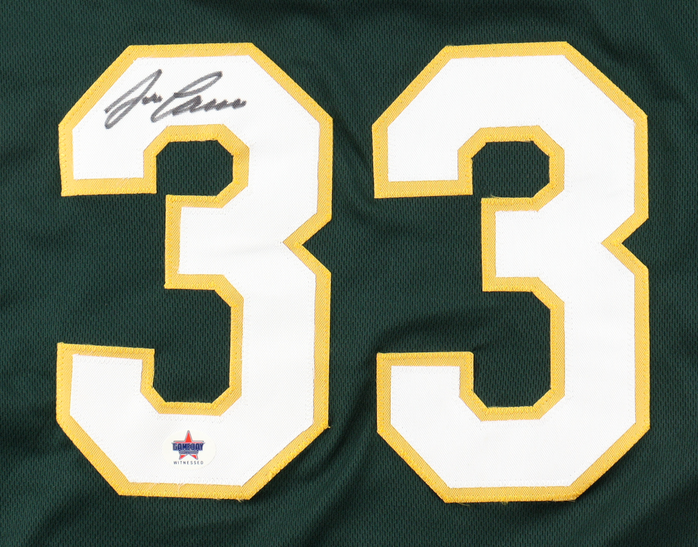 Jose Canseco Signed Jersey (Gameday) at PristineAuction.com Jose Canseco Signed Jersey (Gameday) at PristineAuction.com