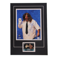 Mickey Foley Signed Devils Custom Lithograph Display with Sports Card (JSA) at PristineAuction.com