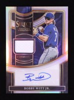 Bobby Witt Jr. 2023 Select Select Swatches Signatures Prizms Silver #17 #33/99 at PristineAuction.com