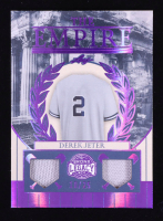 Derek Jeter 2025 Leaf A Bronx Legacy The Empire Memorabilia Spectrum Purple Holofoil #TE13 #10/25 at PristineAuction.com