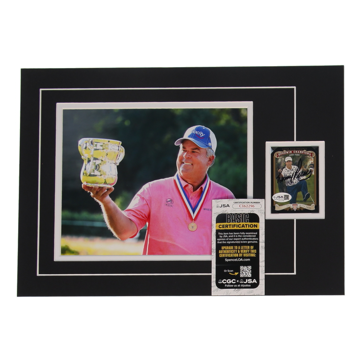 Kenny Perry Signed Sports Card Custom Lithograph Display with Photo (JSA) at PristineAuction.com Kenny Perry Signed Sports Card Custom Lithograph Display with Photo (JSA) at PristineAuction.com