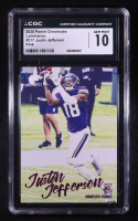 Justin Jefferson 2020 Panini Luminance Pink #217 CHRONICLES RC (CGC 10) at PristineAuction.com