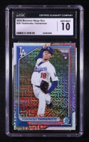 Yoshinobu Yamamoto 2024 Bowman Chrome Bowman Mega Box #36 RC (CGC 10) at PristineAuction.com