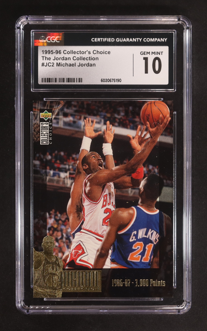 Michael Jordan 1995-96 Collector's Choice The Jordan Collection #JC-2 (CGC 10) at PristineAuction.com Michael Jordan 1995-96 Collector's Choice The Jordan Collection #JC-2 (CGC 10) at PristineAuction.com