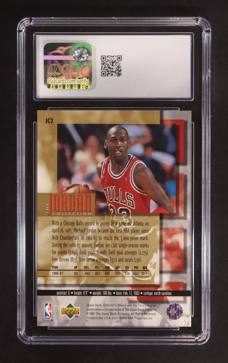 Michael Jordan 1995-96 Collector's Choice The Jordan Collection #JC-2 (CGC 10) at PristineAuction.com Michael Jordan 1995-96 Collector's Choice The Jordan Collection #JC-2 (CGC 10) at PristineAuction.com