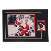 Rod Langway Signed Capitals Sports Card Custom Lithograph Display with Photo (JSA) at PristineAuction.com